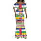 Afro Christmas in Central African Republic Mermaid Dress Merry Christmas - African Pride