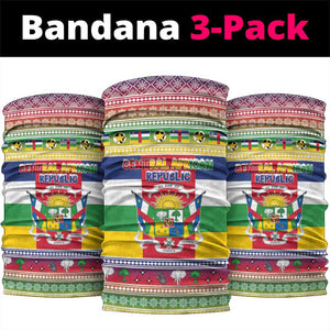 Afro Christmas in Central African Republic Neck Gaiter Merry Christmas - African Pride