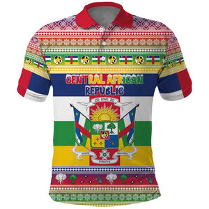 Afro Christmas in Central African Republic Polo Shirt Merry Christmas - African Pride