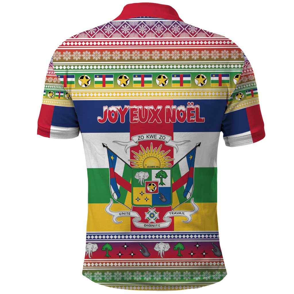 Afro Christmas in Central African Republic Polo Shirt Merry Christmas - African Pride