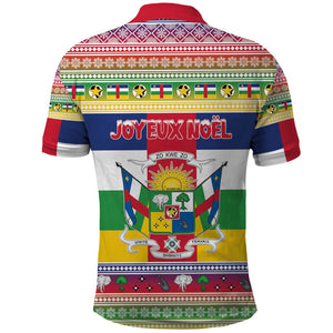 Afro Christmas in Central African Republic Polo Shirt Merry Christmas - African Pride