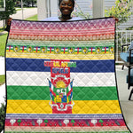 Afro Christmas in Central African Republic Quilt Merry Christmas - African Pride