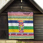 Afro Christmas in Central African Republic Quilt Merry Christmas - African Pride