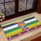 Afro Christmas in Central African Republic Rubber Doormat Merry Christmas - African Pride