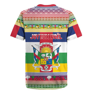 Afro Christmas in Central African Republic Rugby Jersey Merry Christmas - African Pride