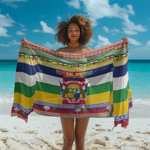 Afro Christmas in Central African Republic Sarong Merry Christmas - African Pride