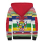 Afro Christmas in Central African Republic Sherpa Hoodie Merry Christmas - African Pride