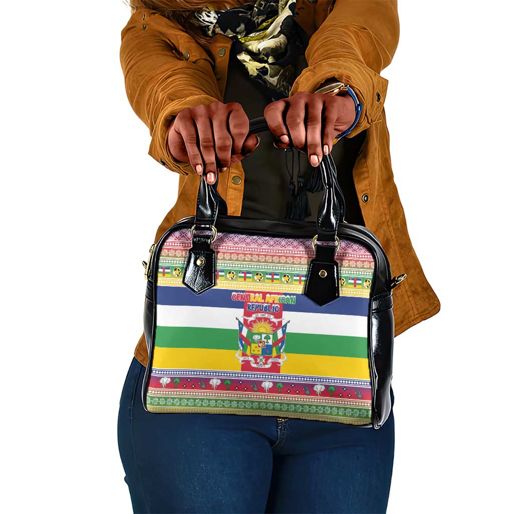 Afro Christmas in Central African Republic Shoulder Handbag Merry Christmas - African Pride
