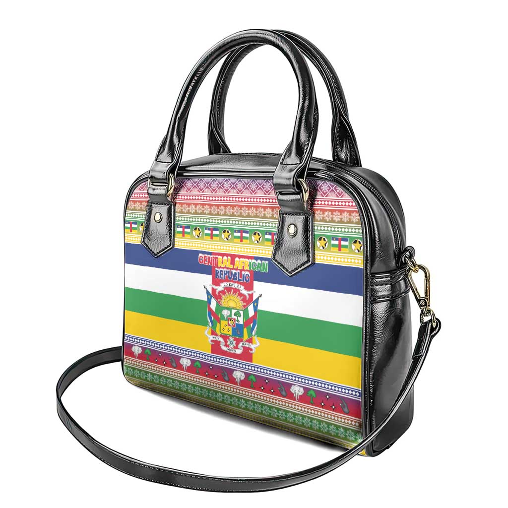 Afro Christmas in Central African Republic Shoulder Handbag Merry Christmas - African Pride