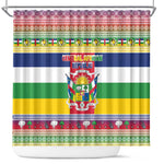 Afro Christmas in Central African Republic Shower Curtain Merry Christmas - African Pride