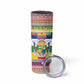 Afro Christmas in Central African Republic Skinny Tumbler Merry Christmas - African Pride