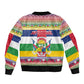 Afro Christmas in Central African Republic Sleeve Zip Bomber Jacket Merry Christmas - African Pride