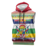 Afro Christmas in Central African Republic Sleeveless Hoodie Merry Christmas - African Pride