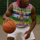 Afro Christmas in Central African Republic Sleeveless Hoodie Merry Christmas - African Pride