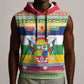 Afro Christmas in Central African Republic Sleeveless Hoodie Merry Christmas - African Pride