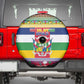 Afro Christmas in Central African Republic Spare Tire Cover Merry Christmas - African Pride