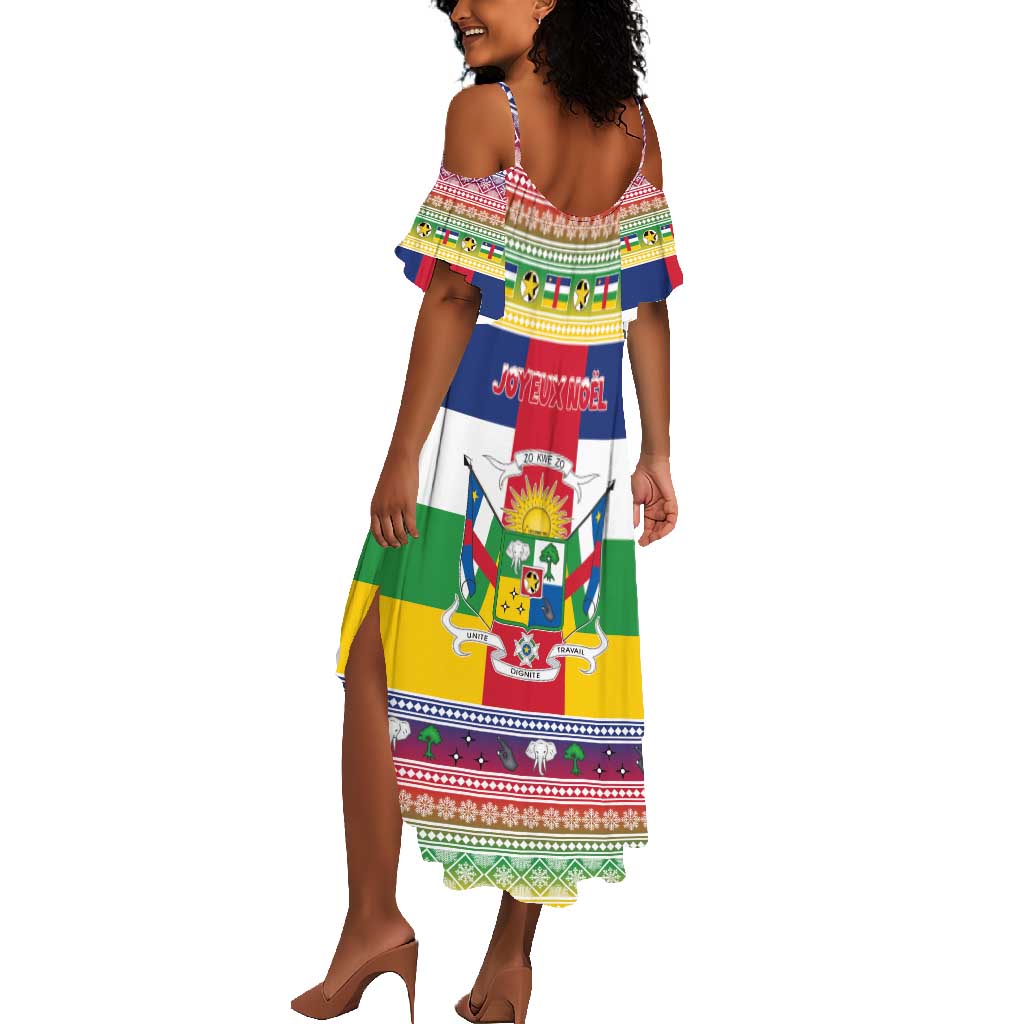 Afro Christmas in Central African Republic Summer Maxi Dress Merry Christmas - African Pride