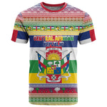 Afro Christmas in Central African Republic T shirt Merry Christmas - African Pride
