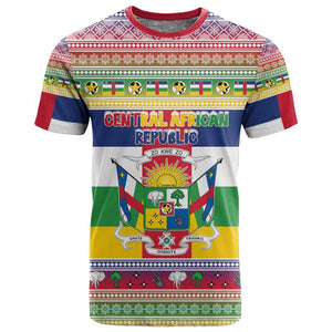 Afro Christmas in Central African Republic T shirt Merry Christmas - African Pride