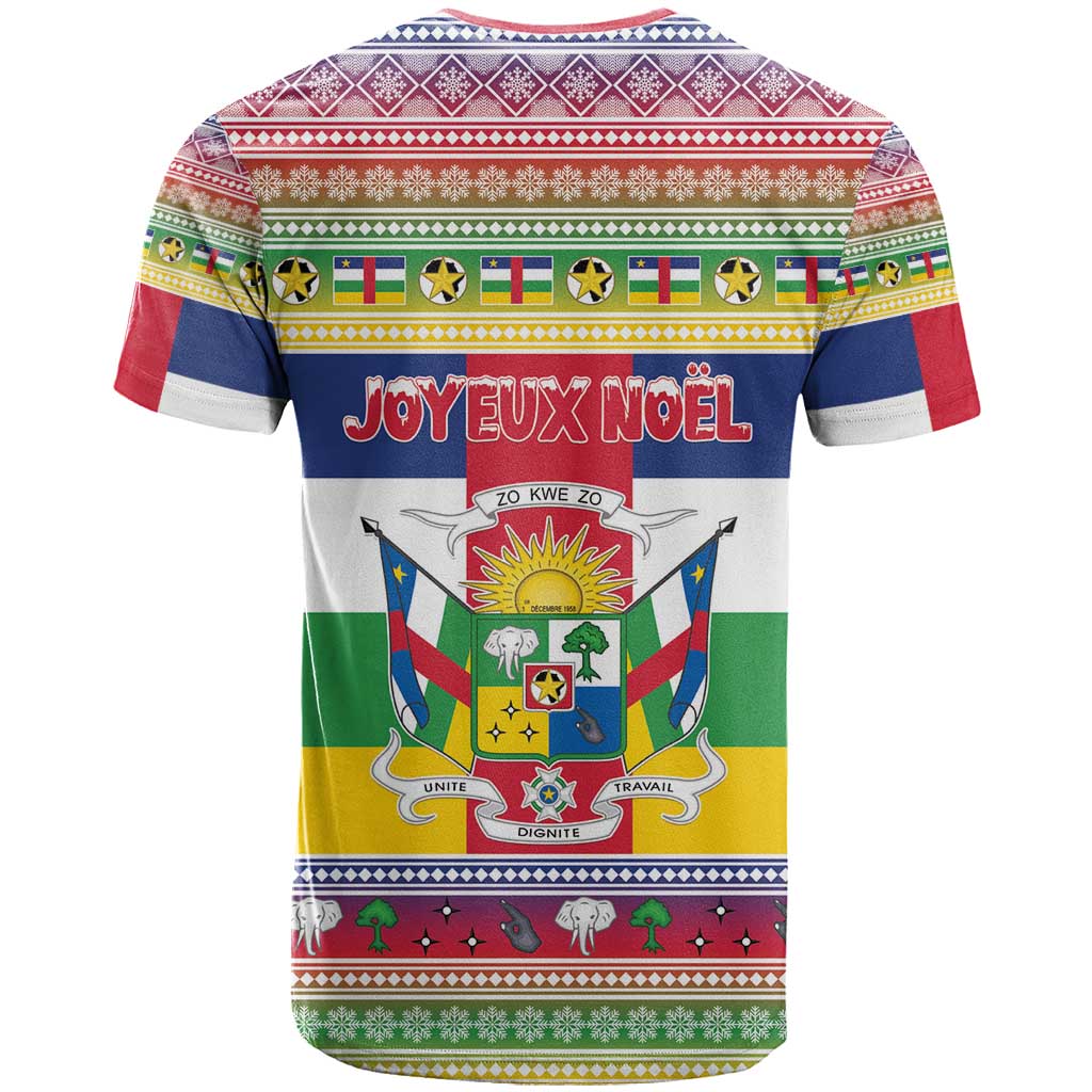 Afro Christmas in Central African Republic T shirt Merry Christmas - African Pride