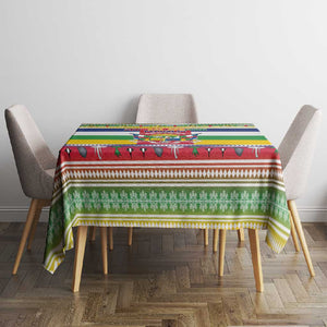 Afro Christmas in Central African Republic Tablecloth Merry Christmas - African Pride