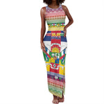Afro Christmas in Central African Republic Tank Maxi Dress Merry Christmas - African Pride