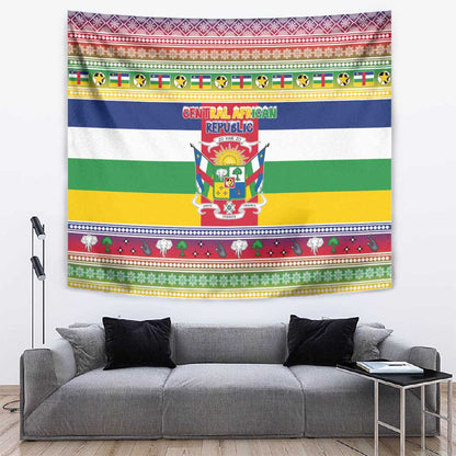 Afro Christmas in Central African Republic Tapestry Merry Christmas - African Pride