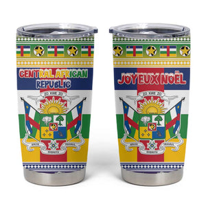 Afro Christmas in Central African Republic Tumbler Cup Merry Christmas - African Pride