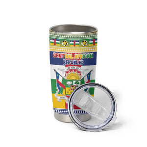 Afro Christmas in Central African Republic Tumbler Cup Merry Christmas - African Pride