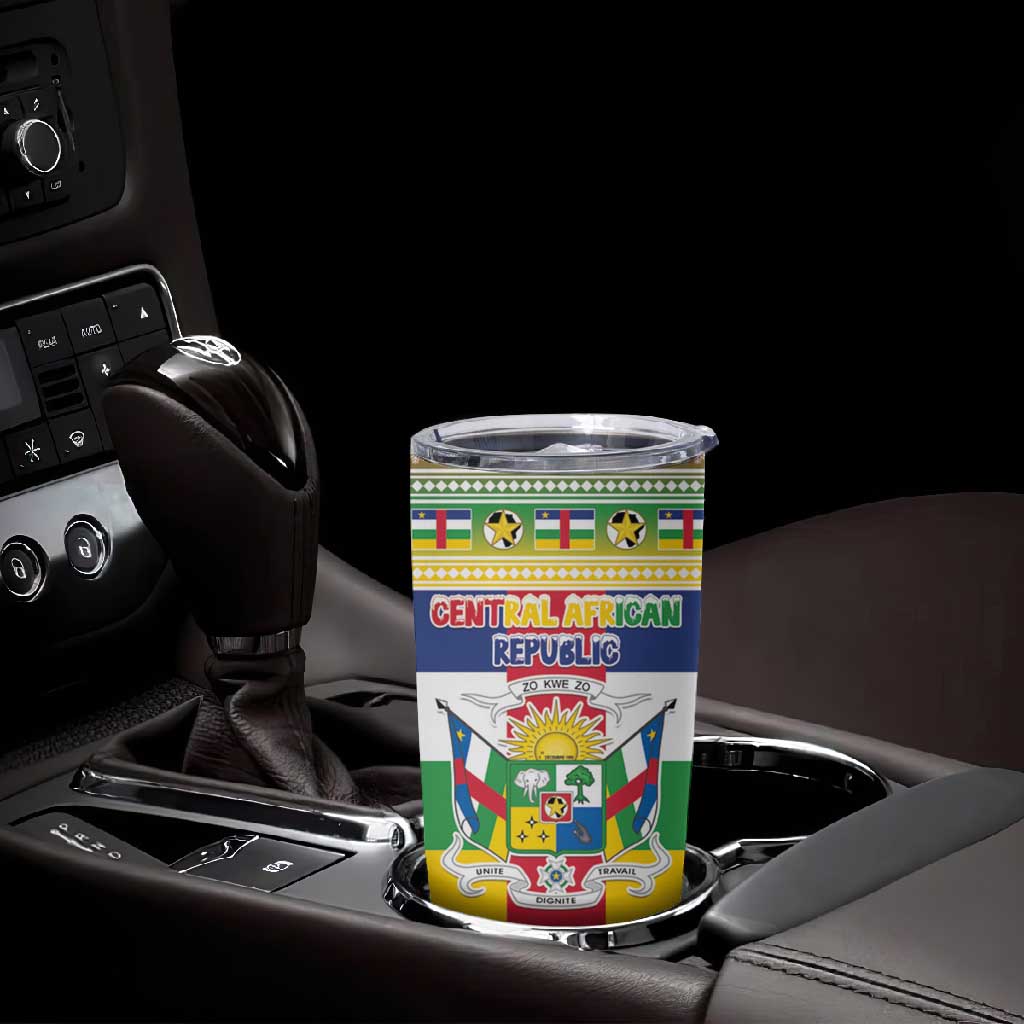 Afro Christmas in Central African Republic Tumbler Cup Merry Christmas - African Pride