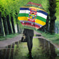 Central African Republic Christmas Umbrella Joyeux Noel