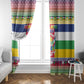 Afro Christmas in Central African Republic Window Curtain Merry Christmas - African Pride