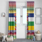 Afro Christmas in Central African Republic Window Curtain Merry Christmas - African Pride