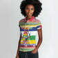 Afro Christmas in Central African Republic Women Polo Shirt Merry Christmas - African Pride