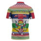 Central African Republic Christmas Zipper Polo Shirt Joyeux Noel