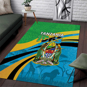 Tanzania Uhuru Day Area Rug Coat Of Arms - Sports Style - African Pride