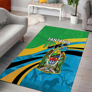 Tanzania Uhuru Day Area Rug Coat Of Arms - Sports Style - African Pride