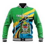 Personalized Tanzania Uhuru Day Baseball Jacket Coat Of Arms - Sports Style - African Pride
