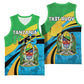 Personalized Tanzania Uhuru Day Basketball Jersey Coat Of Arms - Sports Style - African Pride