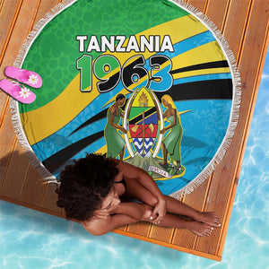 Tanzania Uhuru Day Beach Blanket Coat Of Arms - Sports Style - African Pride