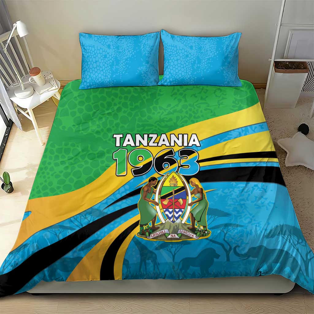 Tanzania Uhuru Day Bedding Set Coat Of Arms - Sports Style - African Pride