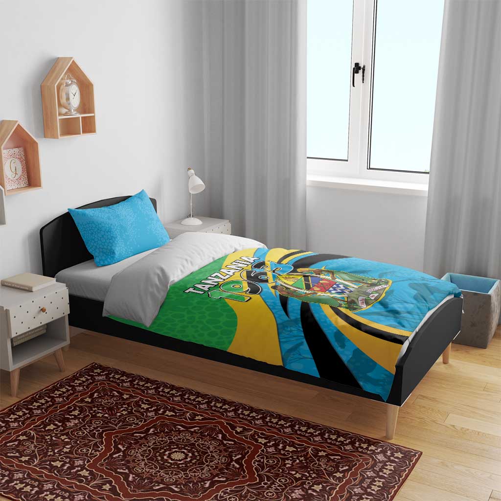 Tanzania Uhuru Day Bedding Set Coat Of Arms - Sports Style - African Pride