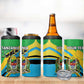 Personalized Tanzania Uhuru Day 4 in 1 Can Cooler Tumbler Coat Of Arms - Sports Style - African Pride