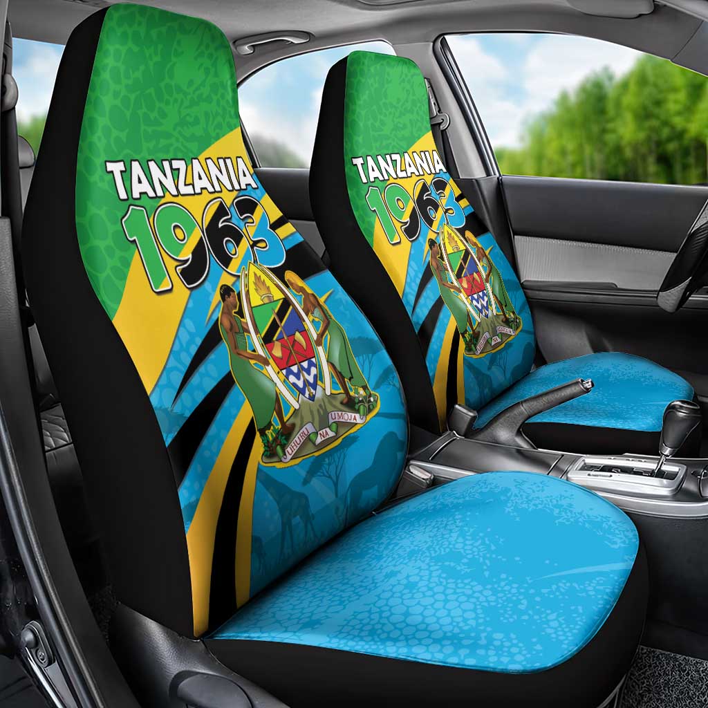 Tanzania Uhuru Day Car Seat Cover Coat Of Arms - Sports Style - African Pride