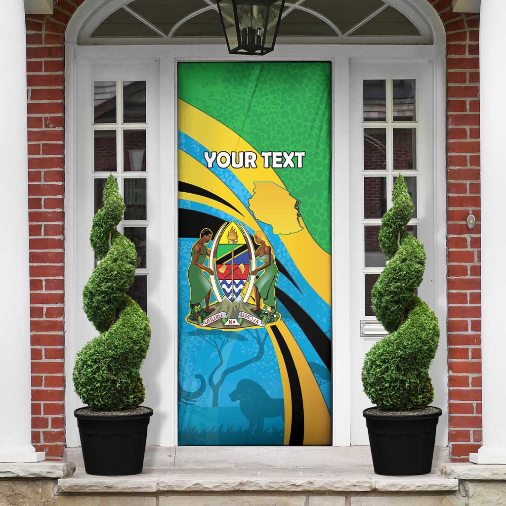 Personalized Tanzania 1963 Door Cover Happy Independence Day