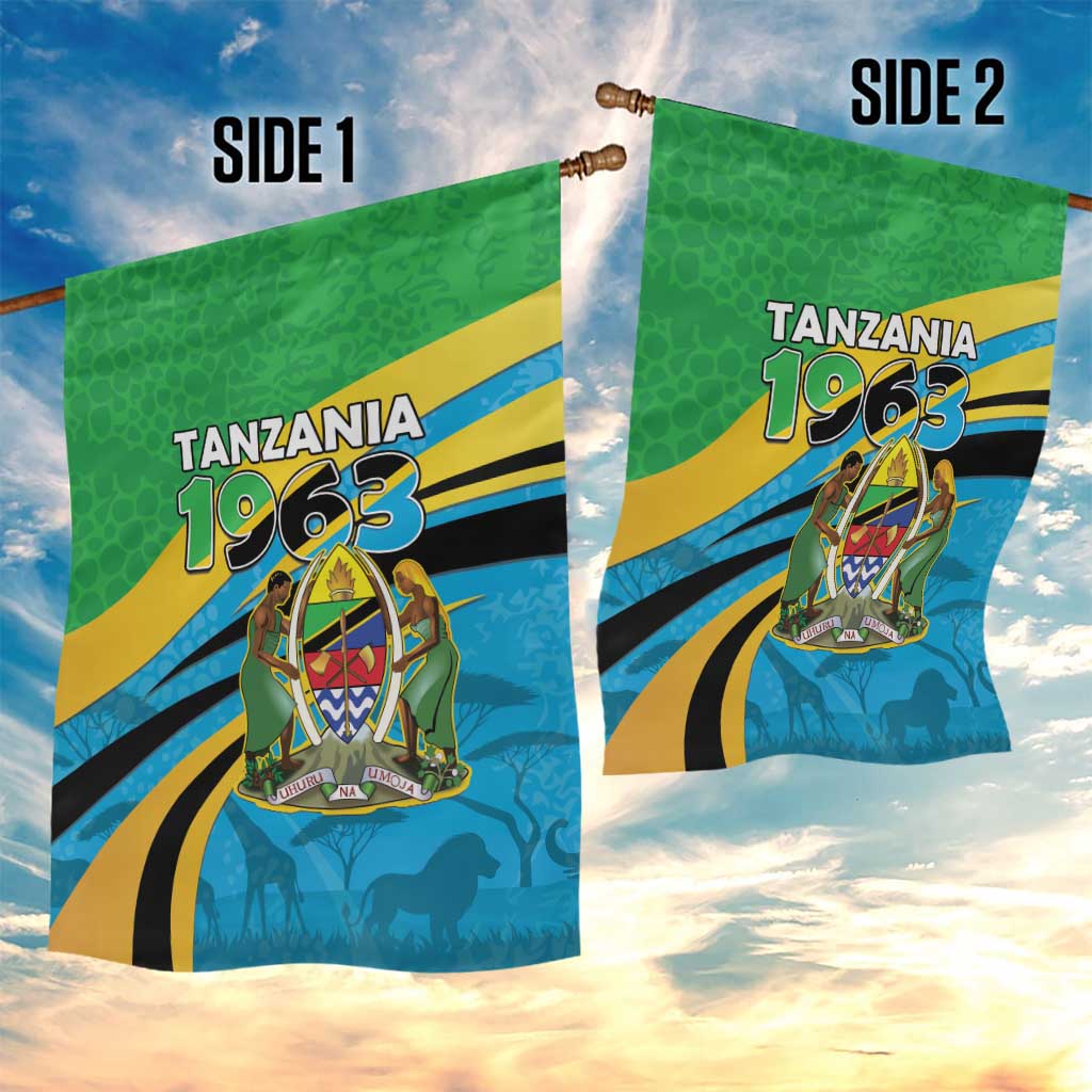 Tanzania Uhuru Day Garden Flag Coat Of Arms - Sports Style - African Pride