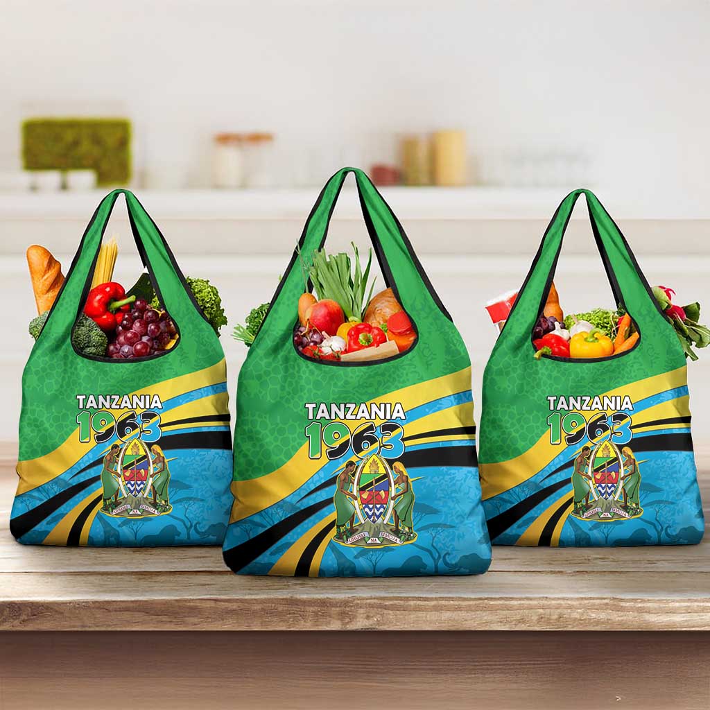 Tanzania Uhuru Day Grocery Bag Coat Of Arms - Sports Style - African Pride