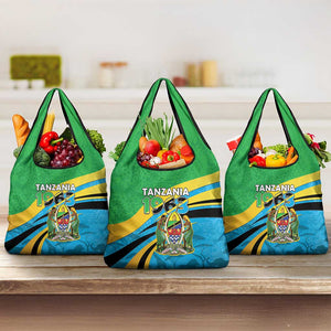 Tanzania Uhuru Day Grocery Bag Coat Of Arms - Sports Style - African Pride