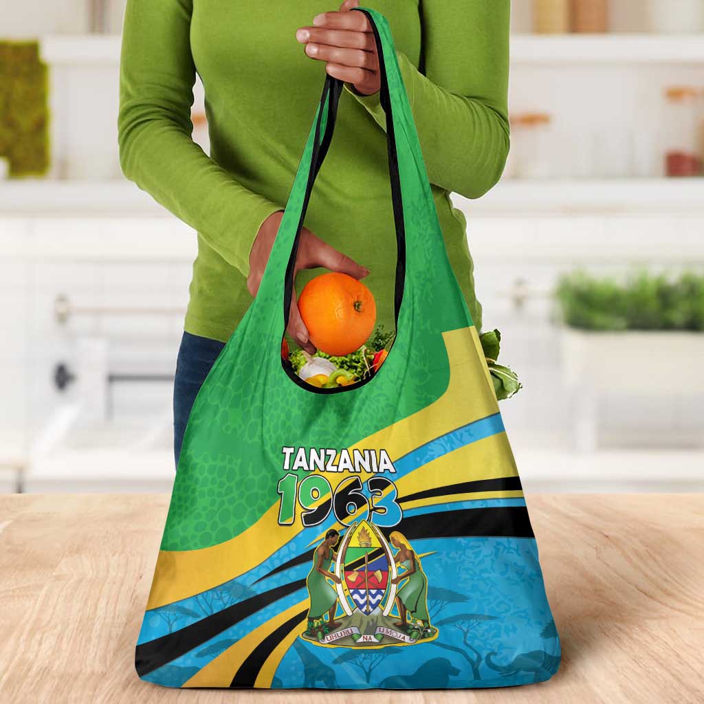 Tanzania Uhuru Day Grocery Bag Coat Of Arms - Sports Style - African Pride