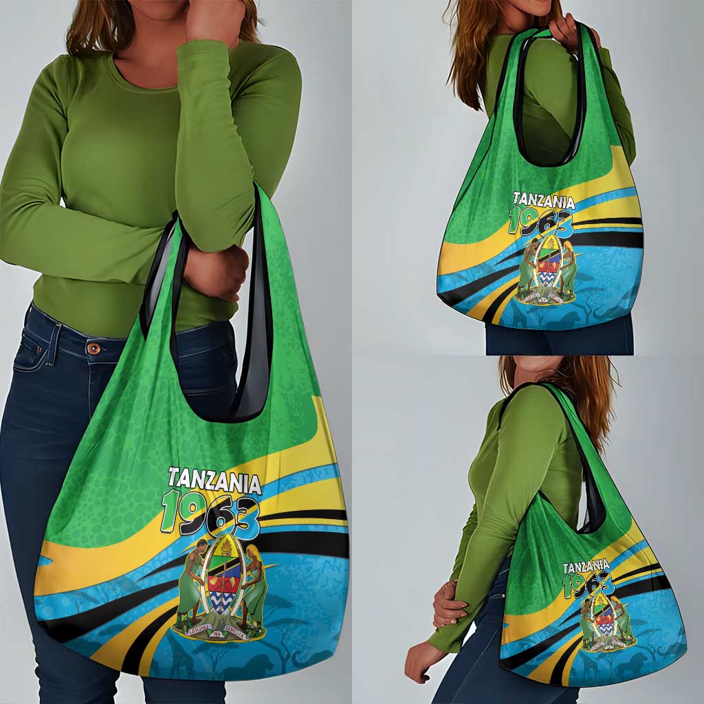 Tanzania Uhuru Day Grocery Bag Coat Of Arms - Sports Style - African Pride